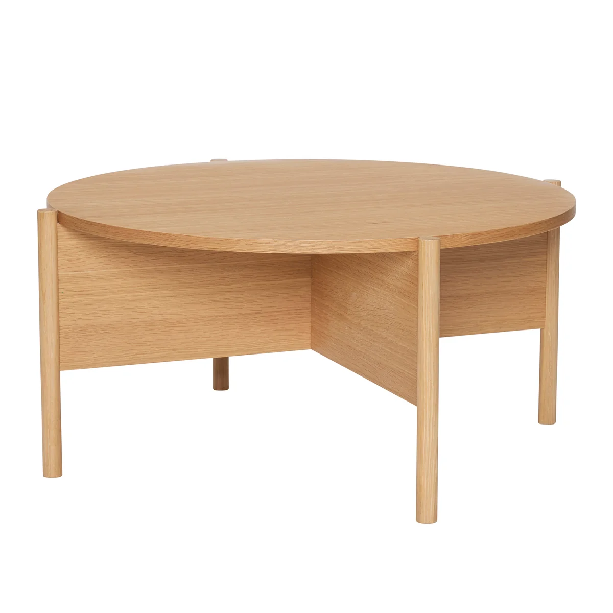 Heritage Table d'appoint de Hübsch Interior dans la finition chêne naturel