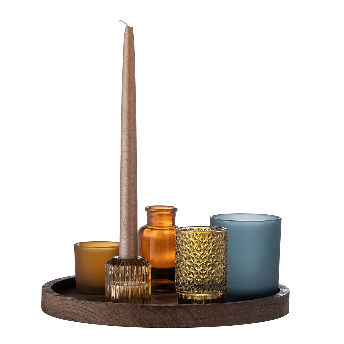 Plateau Rituel En Acier Inoxydable Pour Bougies - 14x14x1,7 Cm - Design Arrondi Noir - Pour Autel, Décoration, Cérémonies