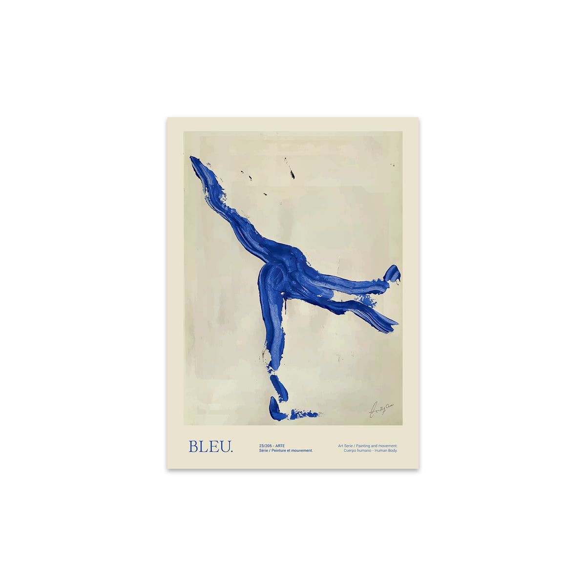 Affiche 50x70 Bleu - The Poster Club