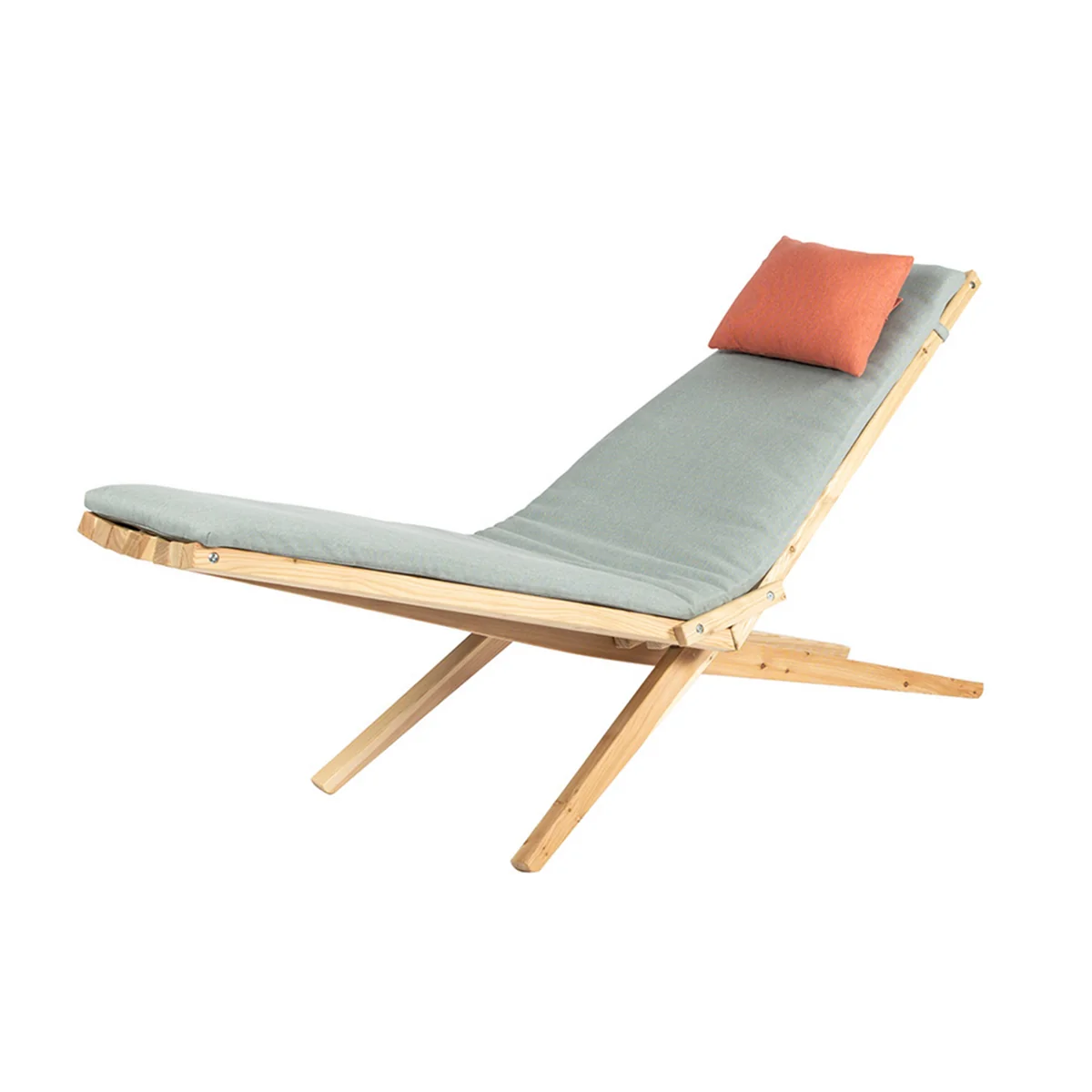 Woodlounger Outdoor incl. coussin d'assise, mélèze de Weltevree