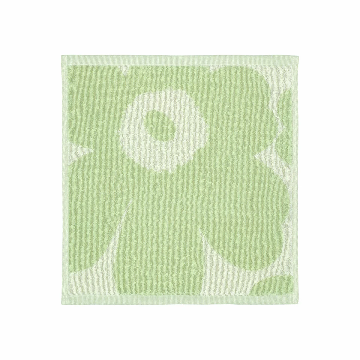 Marimekko - Unikko Solid Mini-serviette, 30 x 30 cm, blanc cassé / sage