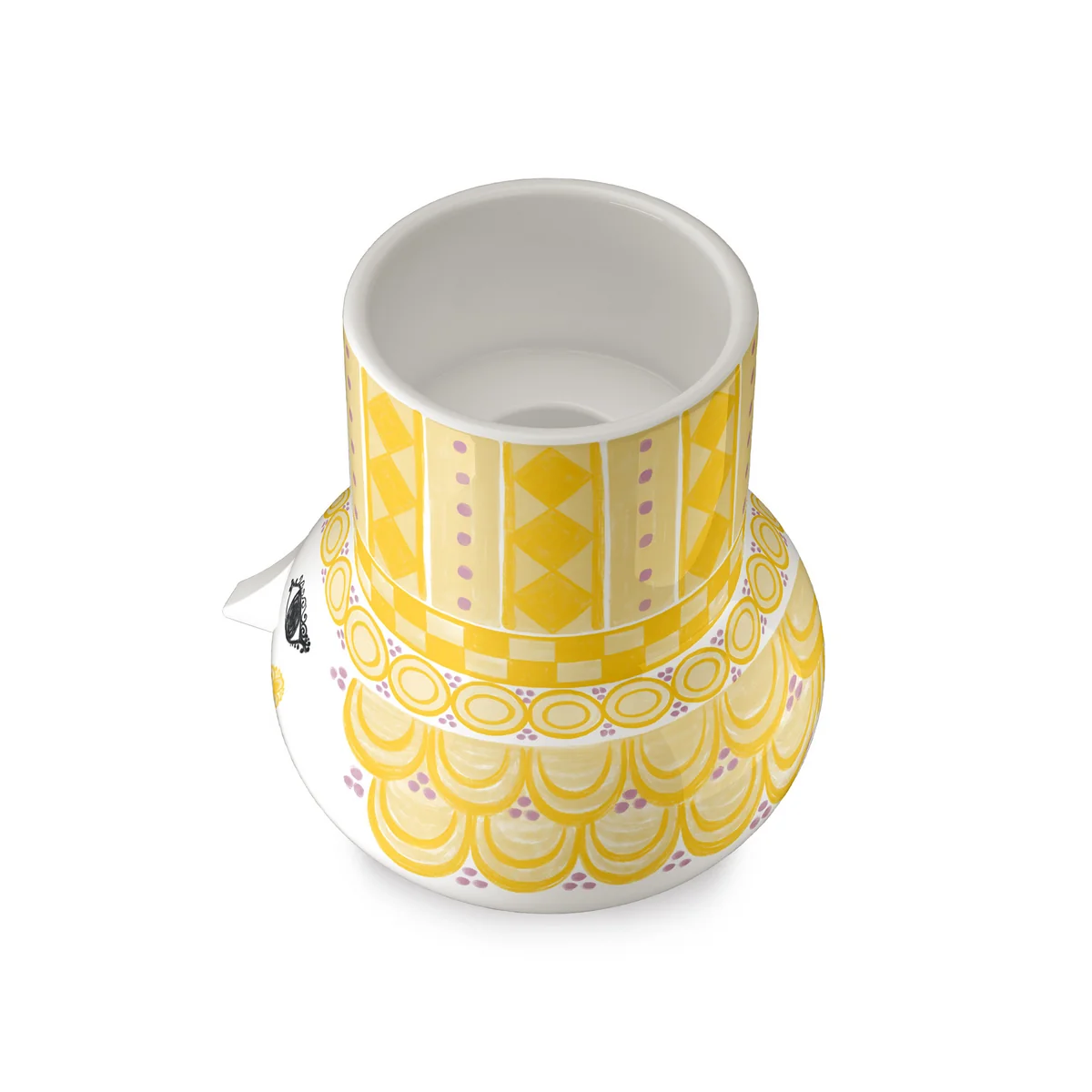 Bjørn Wiinblad - Olga bougeoir H 9 x Ø 8 cm, jaune