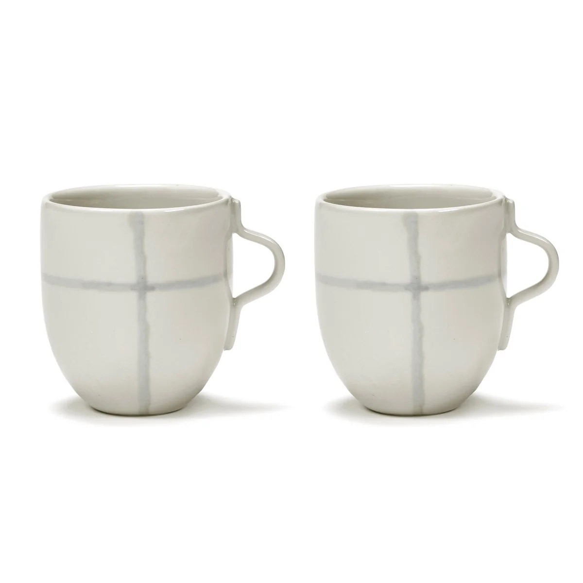 Zuma Mug by Kelly Wearstler, Salt / blanc (set de 2) de Serax