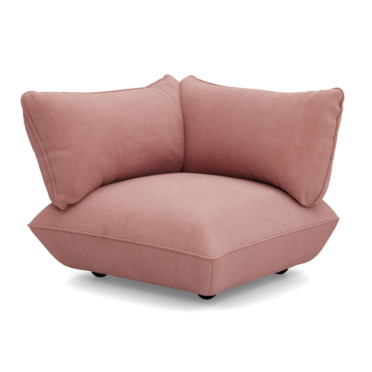 Fatboy - Sumo Module d'angle gauche, rose pâle (Cord)