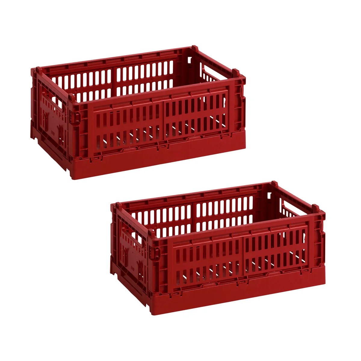 HAY - Lot de 2 paniers Colour Crate S, bordeaux