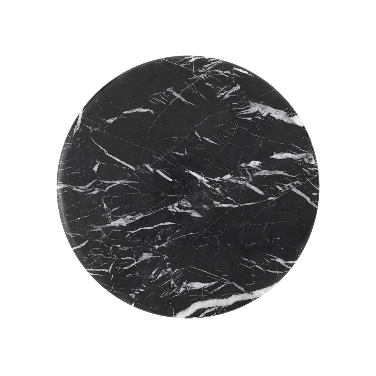 & Tradition - Plateau de table Wire VP11, Ø 38 cm, marbre noir (Nero Marquina)