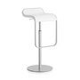 Lapalma - Lem bar hocker, blanc laqué 80 cm), pied chromé