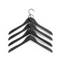 HAY - Soft Coat Cintre slim, noir (lot de 4)