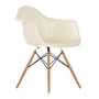 Vitra - Eames Plastic Armchair DAW (H 43 cm), érable jauni / crème, patins en feutre blanc