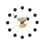 Vitra - Ball Clock, noir / laiton