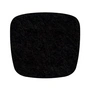 Hey Sign - Coussin de siège en feutre pour Eames Plastic Armchair, noir 5 mm AR, avec revêtement anti-dérapant