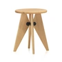 Vitra - Tabouret Solvay , chêne naturel / noir