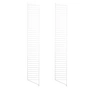 String - Échelle de sol pour étagère String 200 x 30 cm (lot de 2), blanc