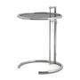 ClassiCon - Table ajustable E1027, chrome / verre Parsol gris