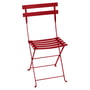 Fermob - Bistro Chaise pliante en métal, rouge coquelicot
