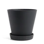 HAY - Pot de fleur avec soucoupe XL, noir