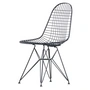 Vitra - Wire Chair DKR (H 43 cm), basic dark / sans revêtement, patins en feutre (basic dark)