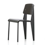 Vitra - Prouvé Standard SP chair, noir / basalte, patins en feutre noir (sol dur)