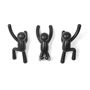 Umbra - Buddy Crochet mural, set de 3, noir