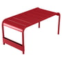 Fermob - Table basse large / banc de jardin Luxembourg, rouge coquelicot