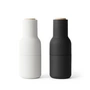 Audo - Bottle Grinder Set de moulins à sel et à poivre, ash / carbon (couvercle en bois)