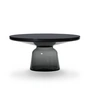 ClassiCon - Bell Table basse, acier noir bruni / gris quartz