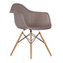 Vitra - Eames Plastic Armchair DAW (H 43 cm), érable jauni / gris mauve, patins feutre blanc (sold durs)