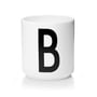 Design Letters - Tasse en porcelaine AJ - B, blanc