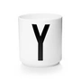 Design Letters - Tasse en porcelaine AJ - Y, blanc