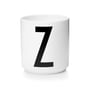 Design Letters - Tasse en porcelaine AJ - Z, blanc