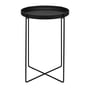 e15 - Habibi Table d'appoint H 47 Ø 37 cm, noir profond