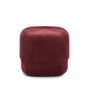 Normann Copenhagen - Circus Pouf petit, velours rouge foncé