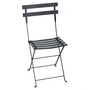 Fermob - Bistro Chaise pliante en métal, anthracite