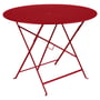 Fermob - Bistro Table pliante, ronde, Ø 96 cm, rouge coquelicot