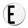 Design Letters - AJ Assiette en porcelaine E
