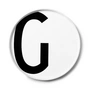 Design Letters - AJ Assiette en porcelaine G