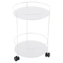 Fermob - Guinguette Chariot d'appoint sur roulettes, blanc coton