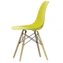 Vitra - Eames Plastic Side Chair DSW RE, frêne couleur miel / moutarde (patins en feutre blanc)