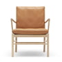 Carl Hansen - OW149 Colonial Chair , chêne savonné / cuir SIF 95