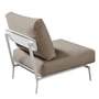 Fast - Fauteuil Aikana sans accoudoir, blanc / taupe