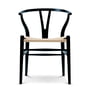 Carl Hansen - CH24 Wishbone Chair , hêtre noir / tressage naturel