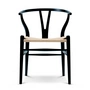 Carl Hansen - CH24 Wishbone Chair , hêtre noir / tressage naturel
