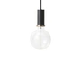 Ferm Living - Socket pendentif bas, noir