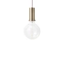 Ferm Living - Luminaire suspendu bas socket , laiton