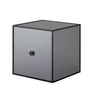 Audo - LA TABLETTE Frame Armoire murale 28 (porte incluse), gris foncé