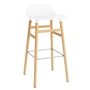 Normann Copenhagen - tabouret 75 cm, jambes de bois, chêne / blanc