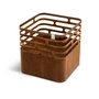 höfats - Cube Panier à feu, aspect rouillé