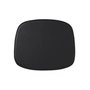 Normann Copenhagen - Coussin d'assise pour Chaise Form, cuir noir