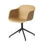 Muuto - Fiber Chair Swivel Base , noir / ocre