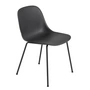 Muuto - Fiber Side Chair Tube Base, noir recyclé